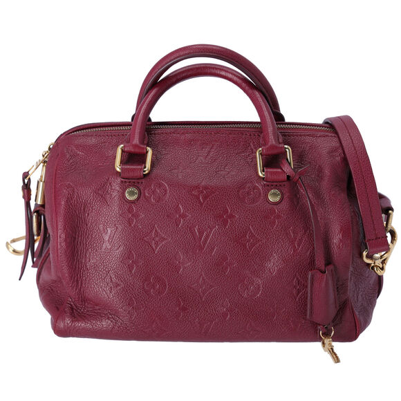 Louis Vuitton Speedy Bandouliere 25 Monogram Empreinte Handbag M40764 Aurore - Picture 1 of 8